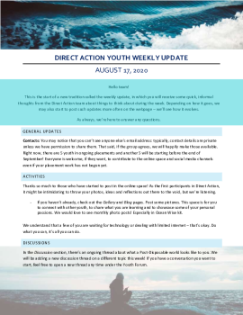 2020-08-17 DA Youth Weekly Update