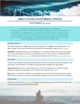 2020-09-15 DA Youth Weekly Update