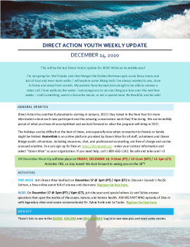 2020-12-14 DA Youth Weekly Update