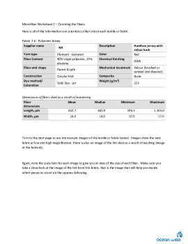 Microfiber Worksheet Fabric 2