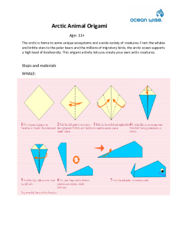 Arctic Animal Origami