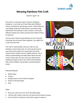 Weaving Your Own Rainbow Fish